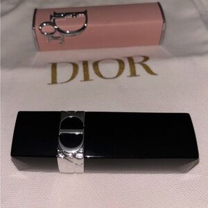 Dior Lip Bundle Holiday Gold Star Pouch Full Size 525 Satin Rouge Dior Refill